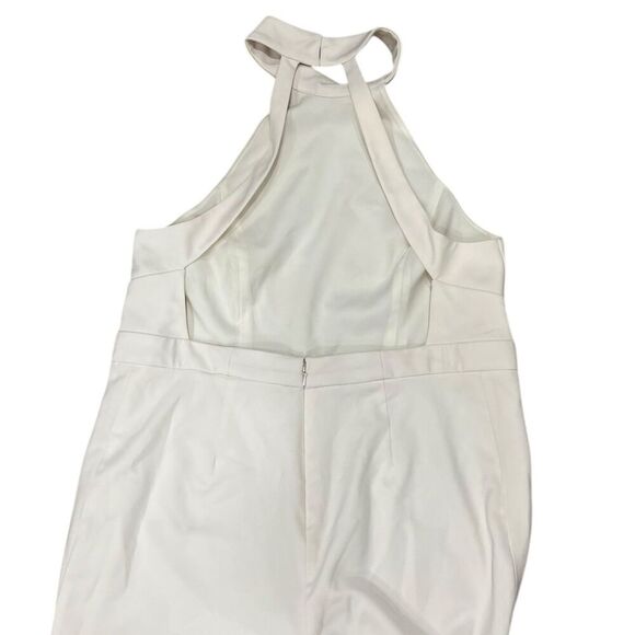 Jay Godfrey Off White Wide Leg Halter Mock Neck Manila Jumpsuit 12 - Picture 3 of 5